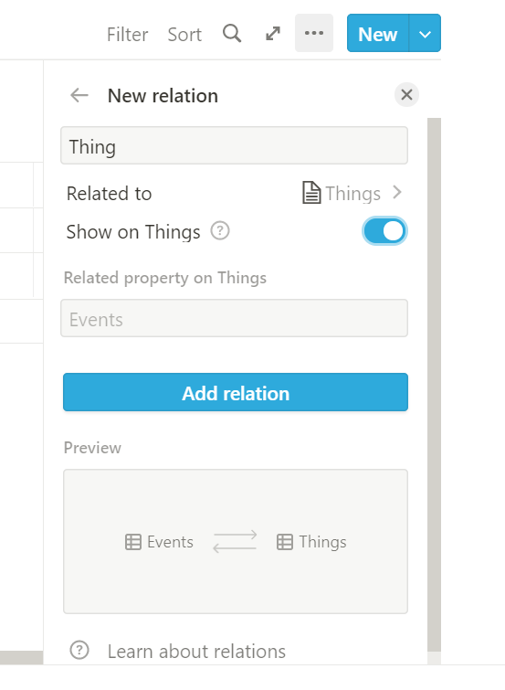 Let’s make sure to “Show on Things” - as we’ll need each “Thing” to be able to access all of its events.